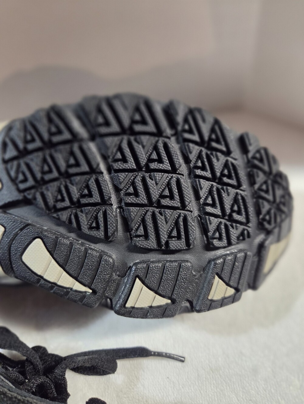 Fila Black Athletic Shoes with Silver Accents - Picture 9 of 11